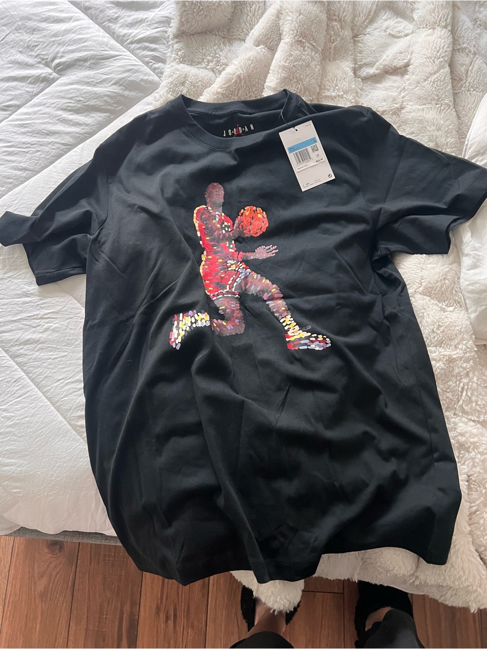 NEW W/ TAGS Jordan Men’s Black Short-Sleeve Graphic T-Shirt